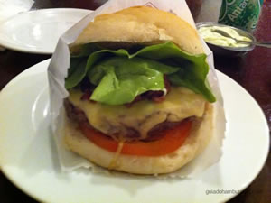 Cheese salada (x-salada) bacon com hambúrguer de 160g