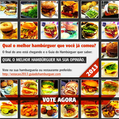 VOTAÇÃO: Qual o melhor hambúrguer que você já comeu?