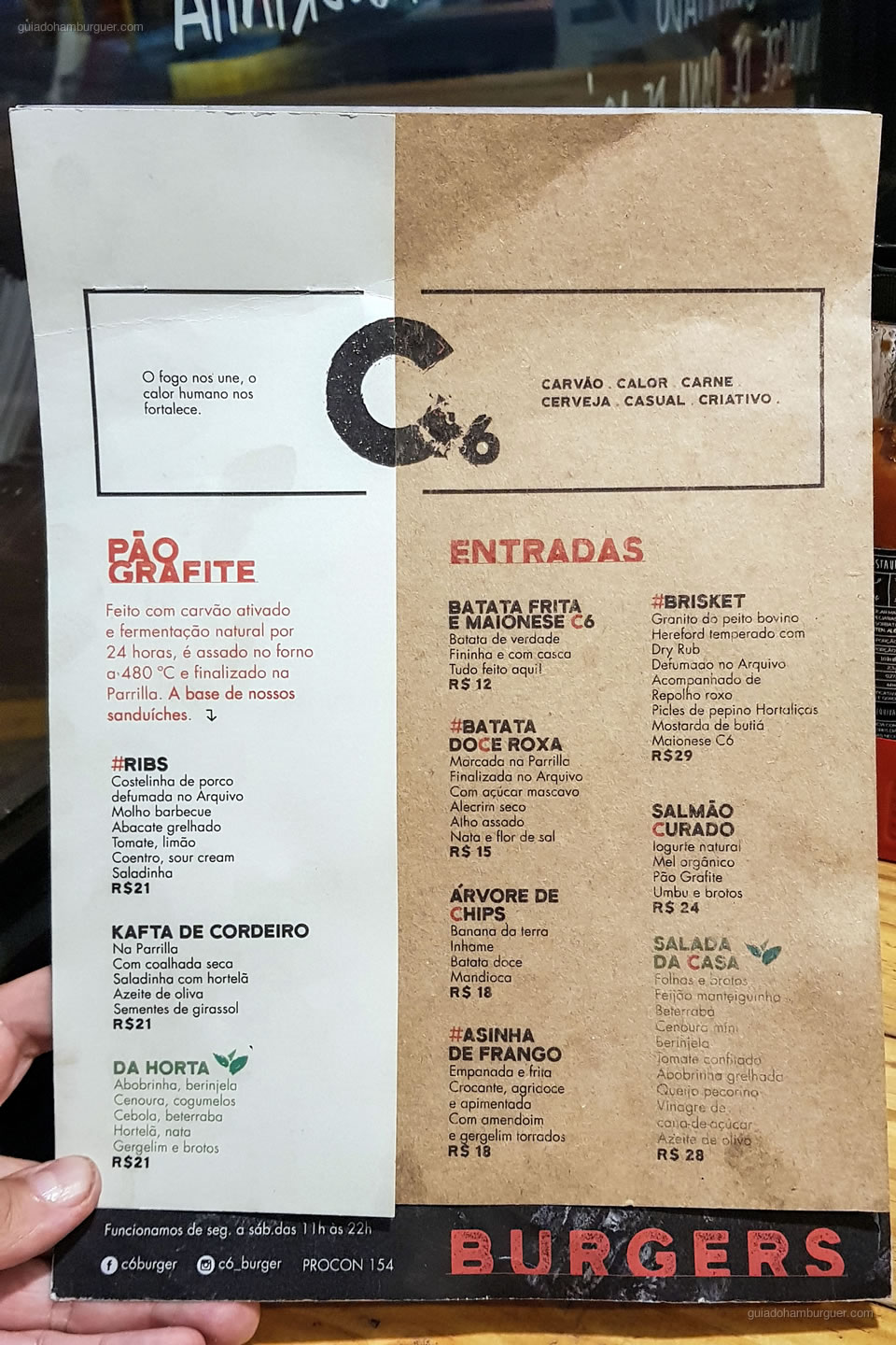 Cardápio - C6 - Pinheiros - São Paulo